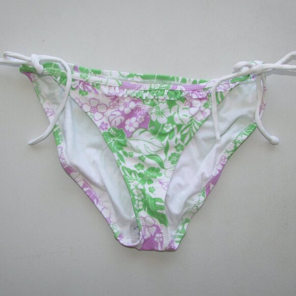 AEROPOSTALE Tropical Print String Bikini - Sz Med - NEW - Picture 7 of 11